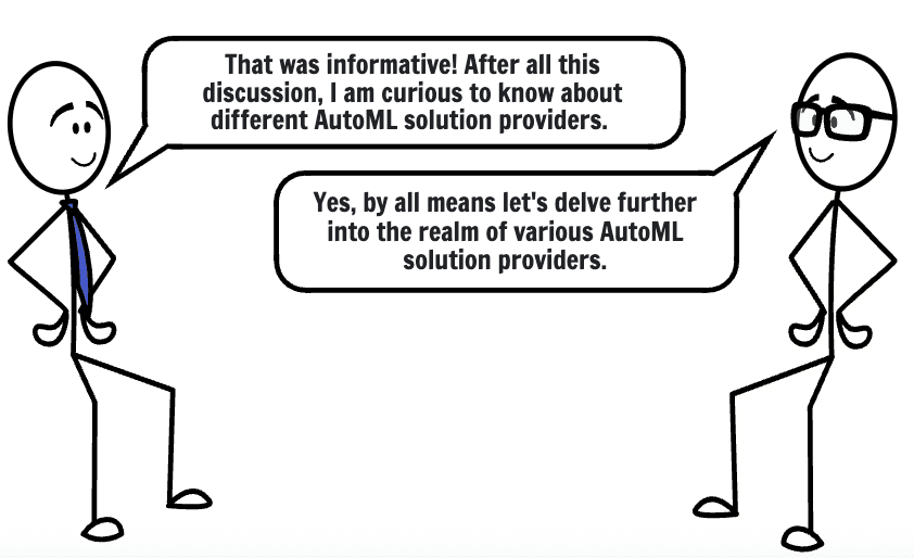 Illustration introducing AutoML solution providers