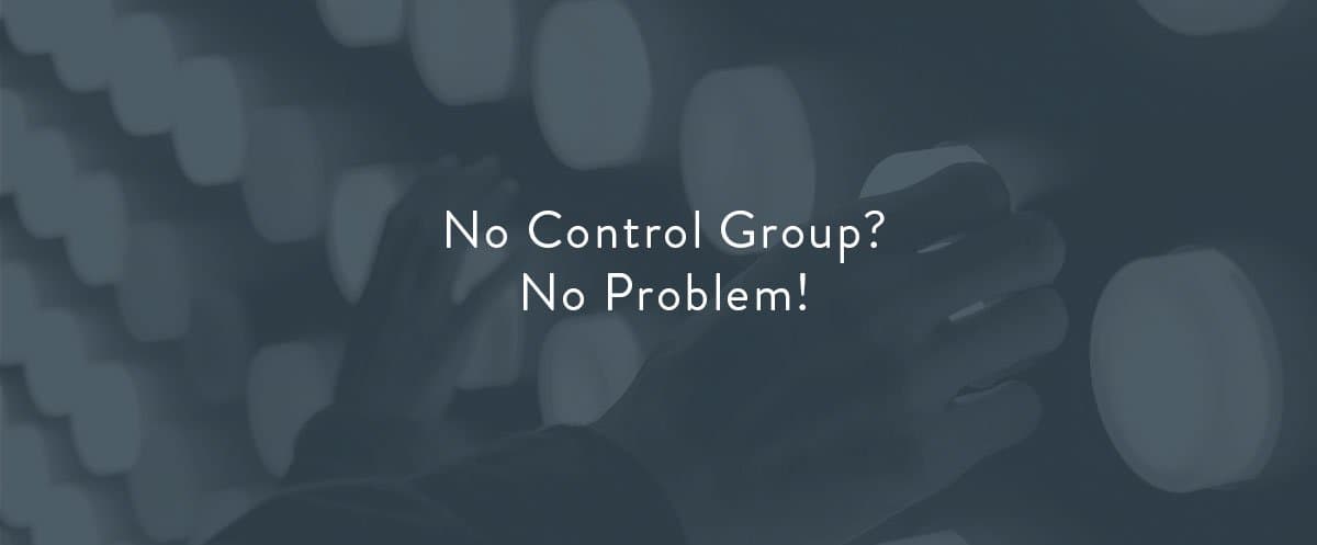 Synthetic control groups for measuring impact without a control cell