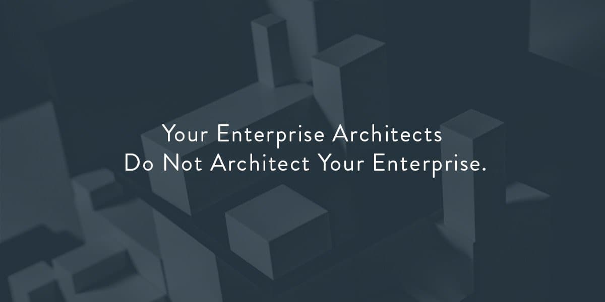 The true role of the enterprise architect